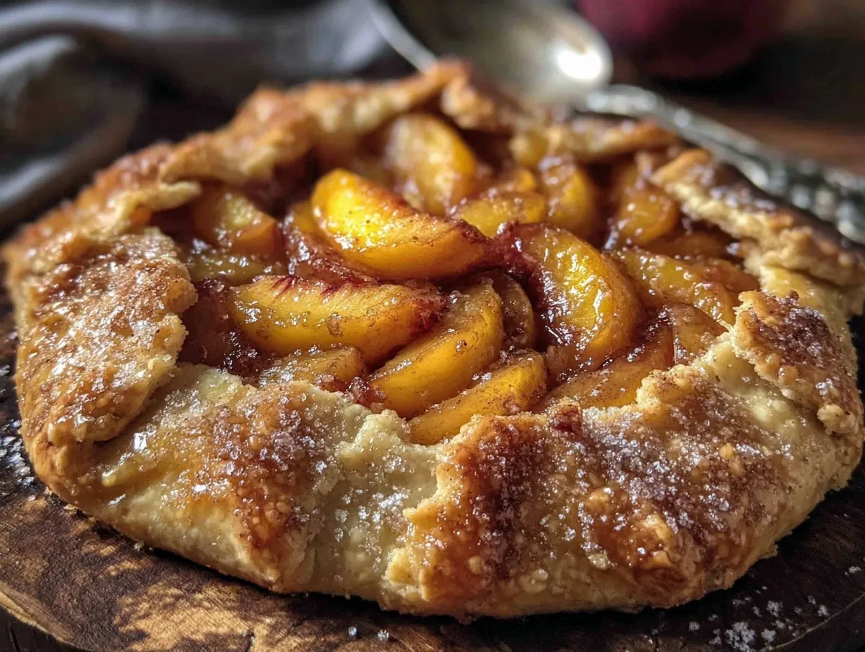 Rustic Fresh Peach Galette preparation steps