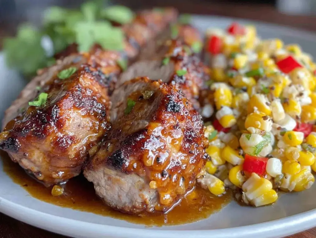 smoky maple pork tenderloin - featured image