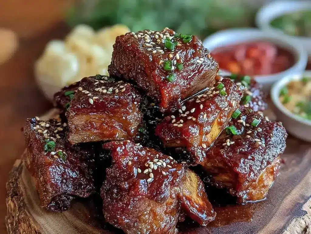 spicy korean bbq short ribs - featured image