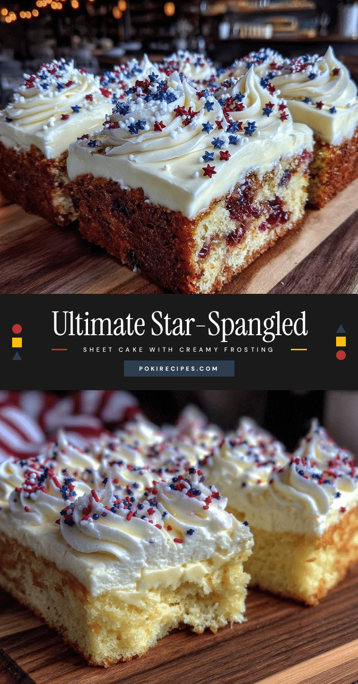 star-spangled sheet cake with cream cheese frosting recipe