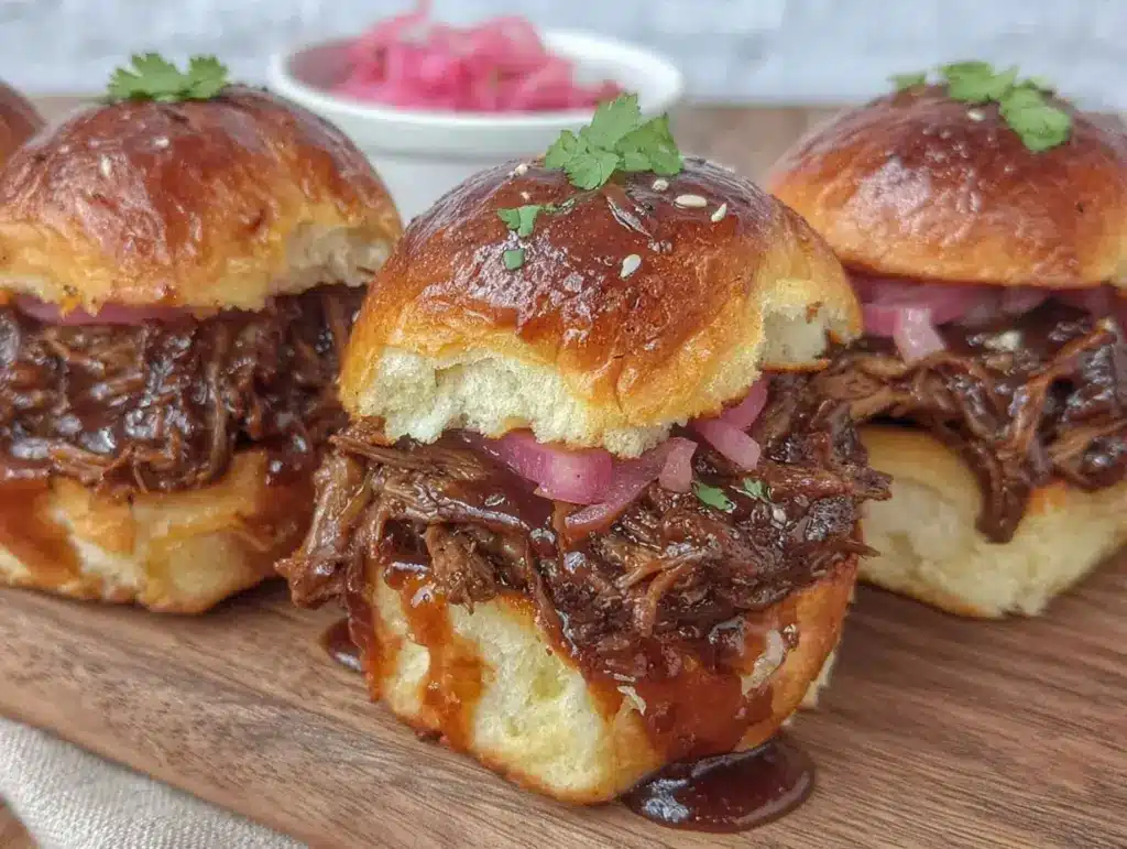 tender pulled pork sliders - featured image