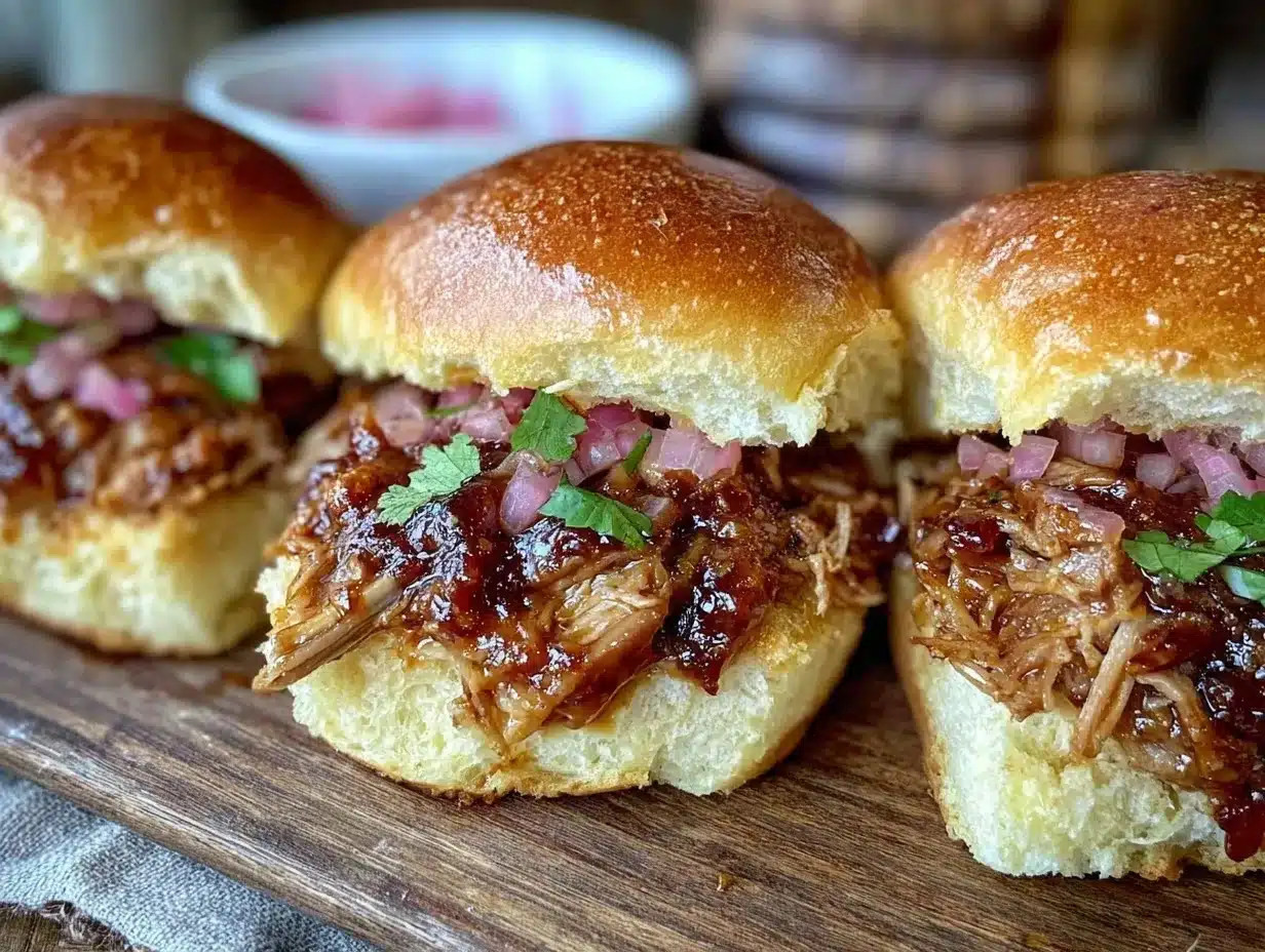 tender pulled pork sliders preparation steps