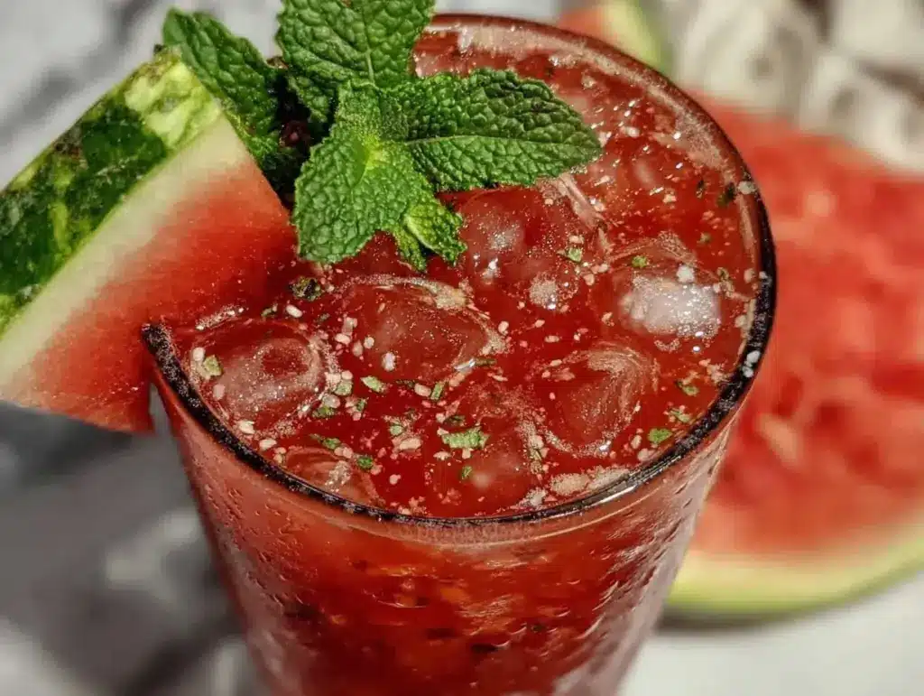 watermelon mint agua fresca - featured image