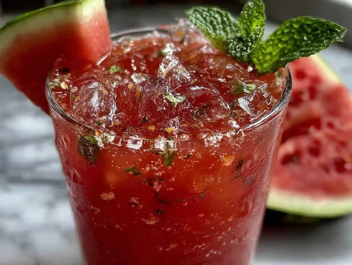 watermelon mint agua fresca preparation steps