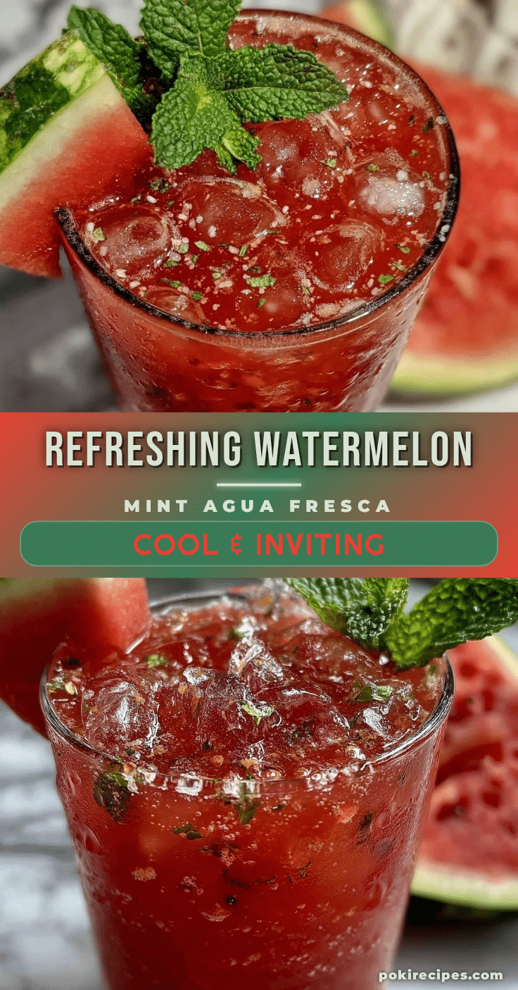 watermelon mint agua fresca recipe