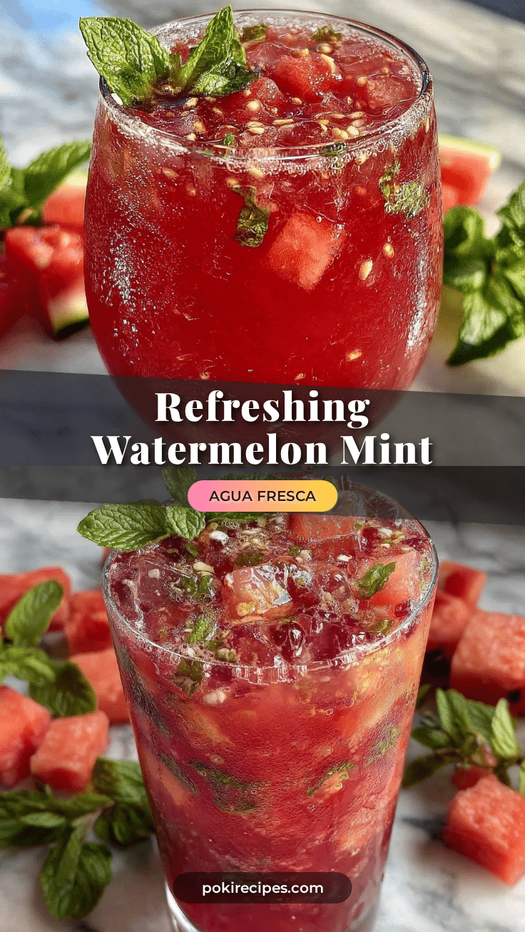 watermelon mint agua fresca recipe