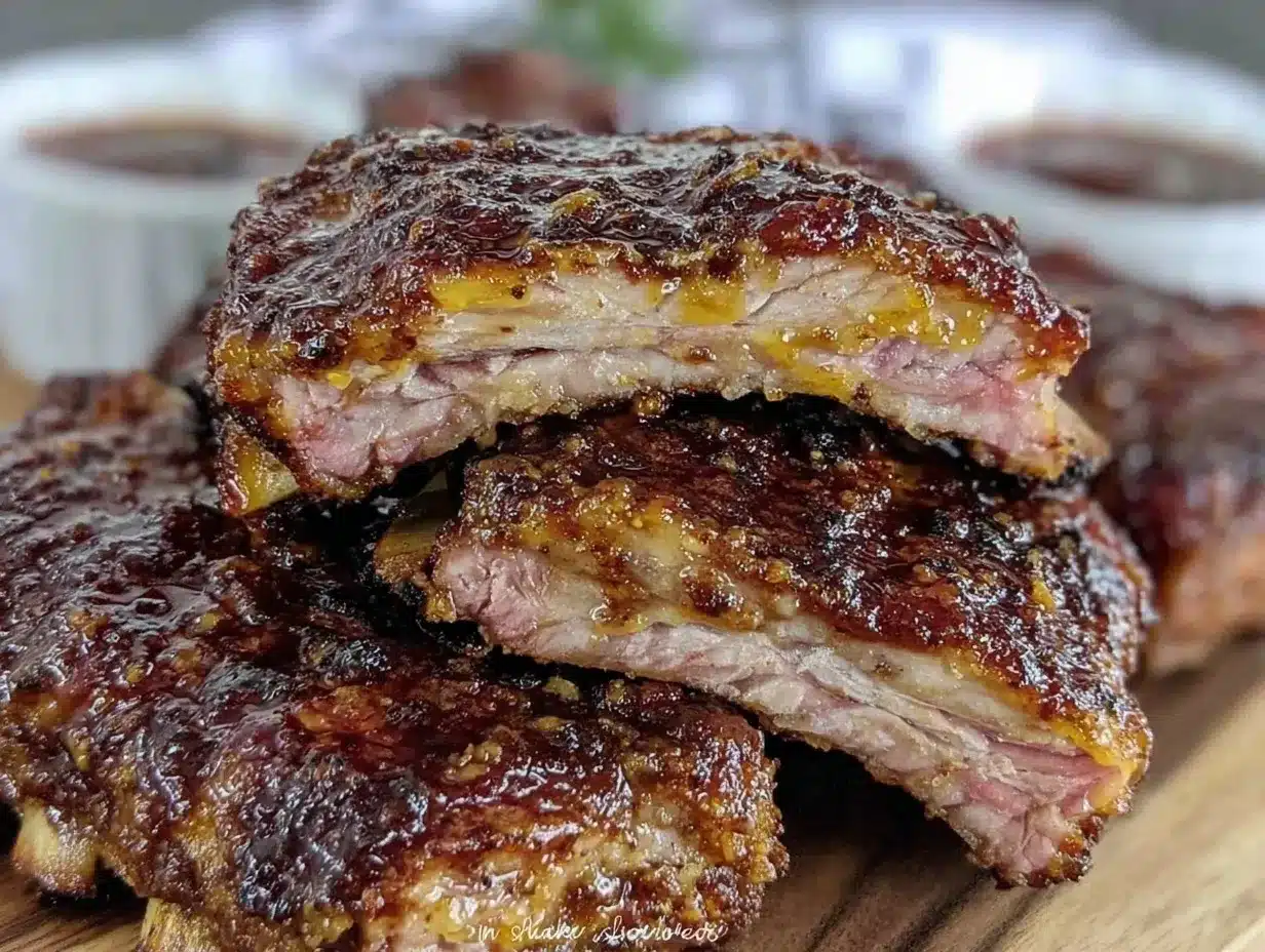 BBQ pork ribs dry rub preparation steps