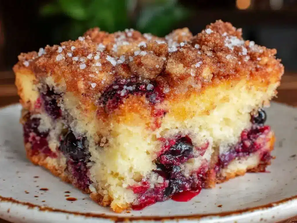 blueberry coffee cake - featured image