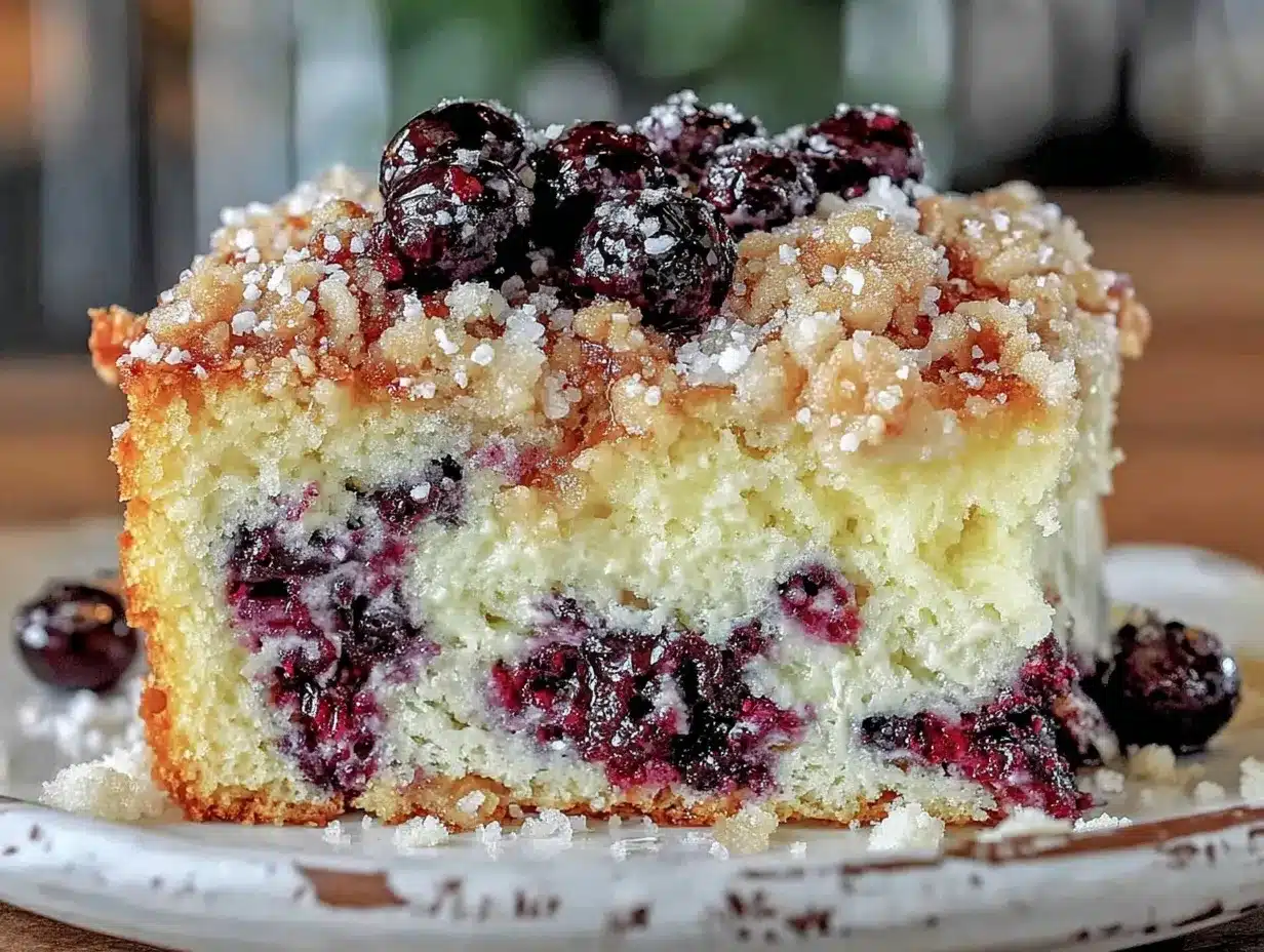blueberry coffee cake preparation steps
