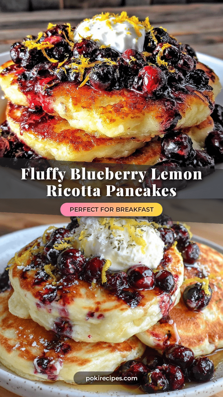blueberry lemon ricotta pancakes recipe