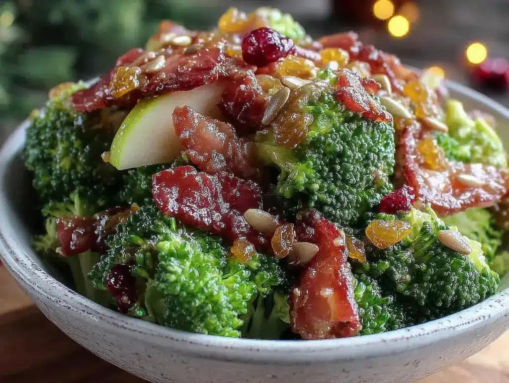 broccoli raisin bacon salad - featured image