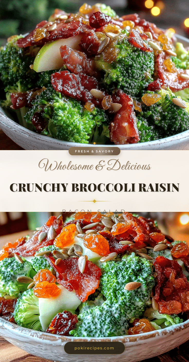 broccoli raisin bacon salad recipe