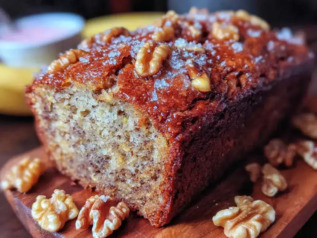 brown butter banana bread - featured image