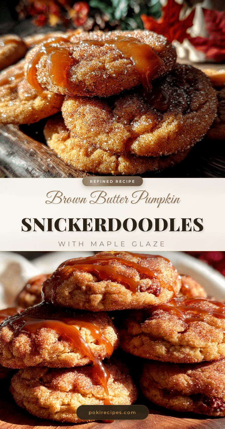 brown butter pumpkin snickerdoodle cookies recipe