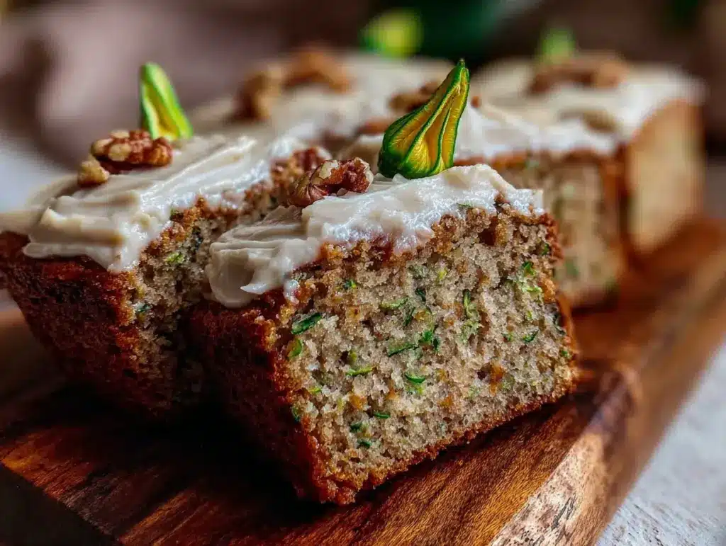 brown butter zucchini sheet cake - featured image