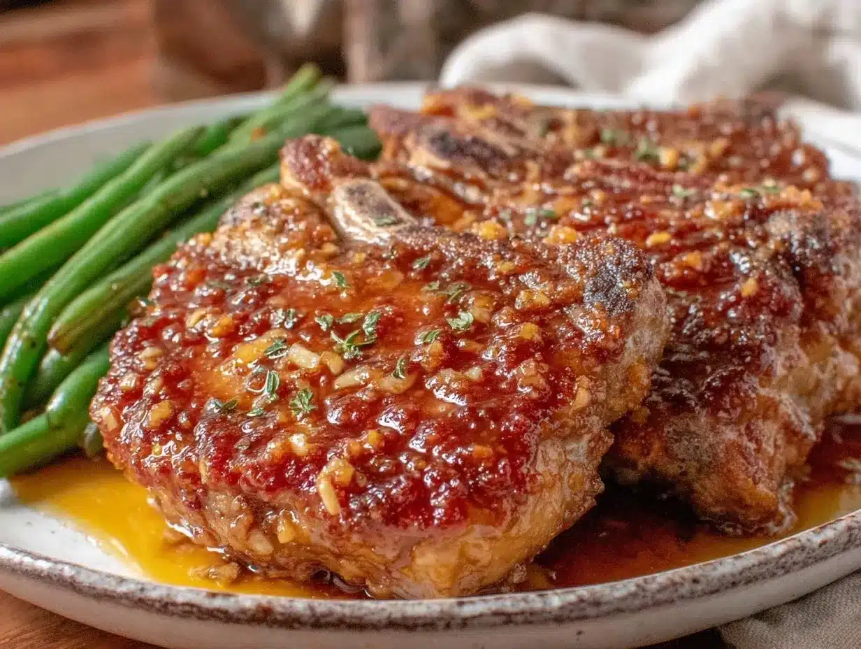 brown sugar Dijon baked pork chops preparation steps