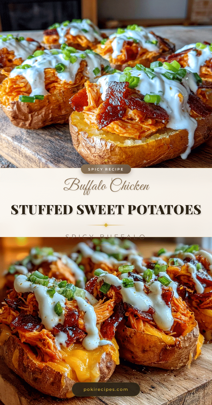 buffalo chicken stuffed sweet potato skins recipe