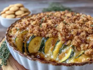 creamy summer squash casserole - featured image