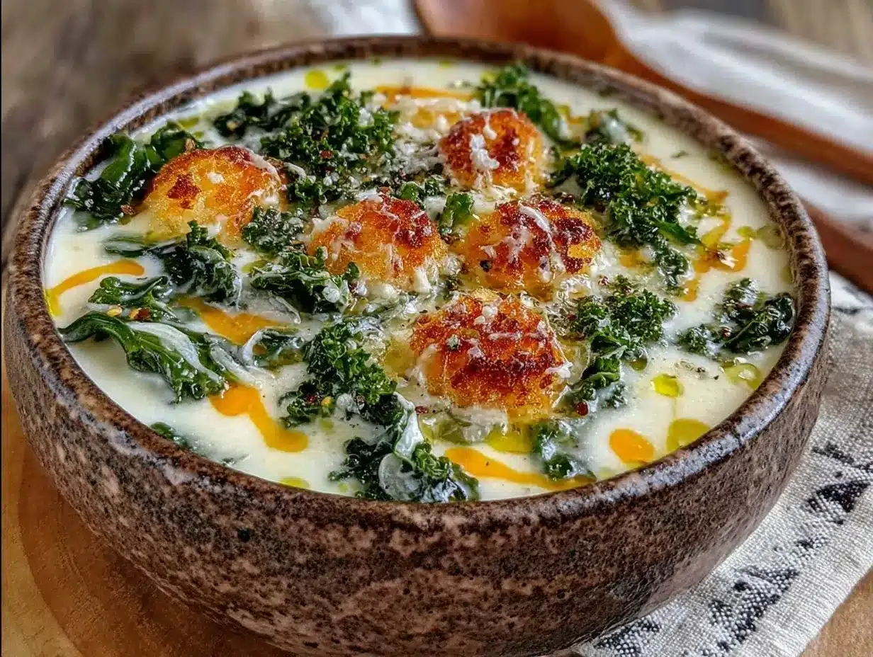 creamy white bean and kale soup preparation steps