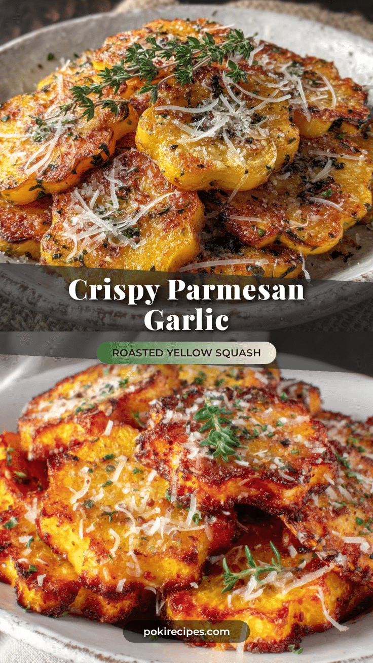 crispy parmesan roasted yellow squash recipe