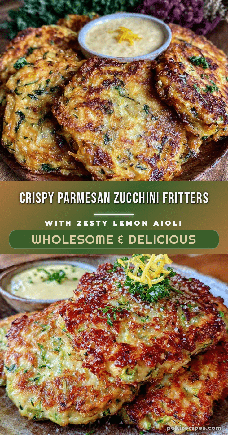 crispy parmesan zucchini fritters recipe