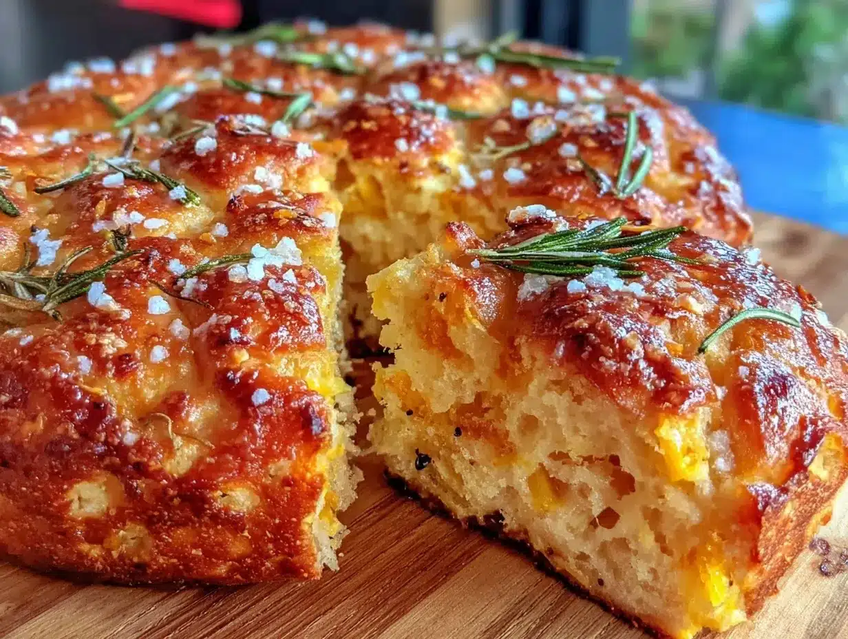 crispy sourdough pumpkin focaccia preparation steps