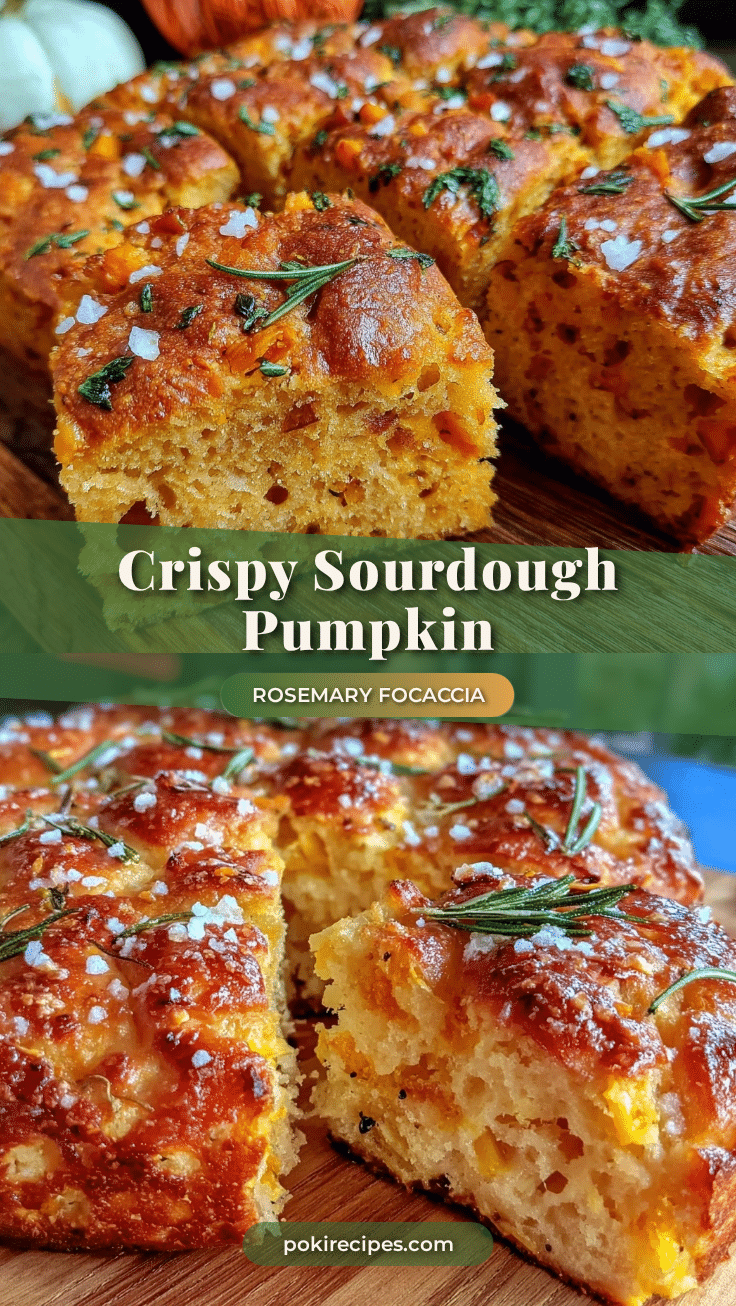 crispy sourdough pumpkin focaccia recipe