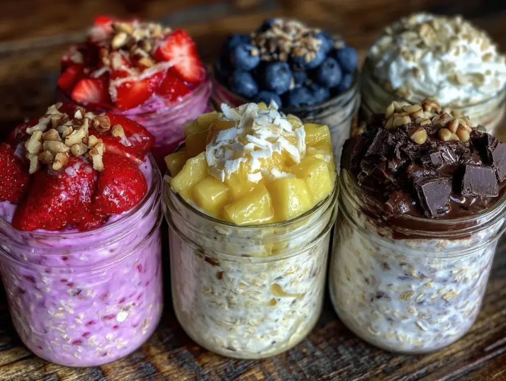 easy creamy overnight oats - featured image