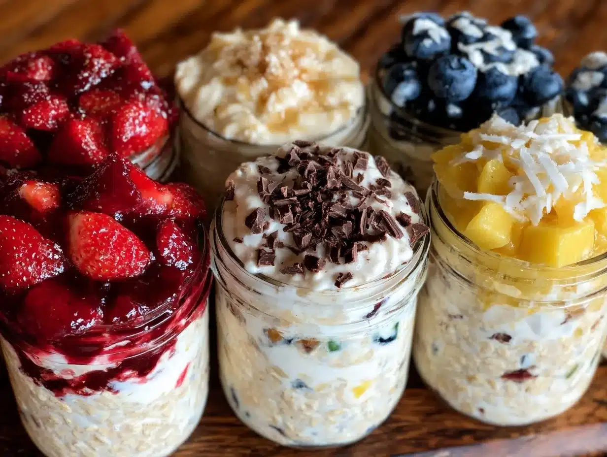 easy creamy overnight oats preparation steps