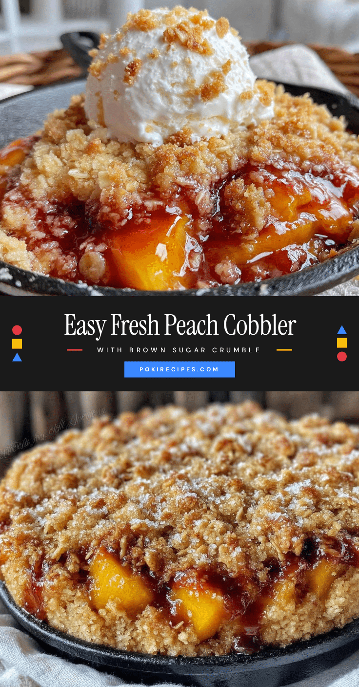 easy fresh peach cobbler recipe