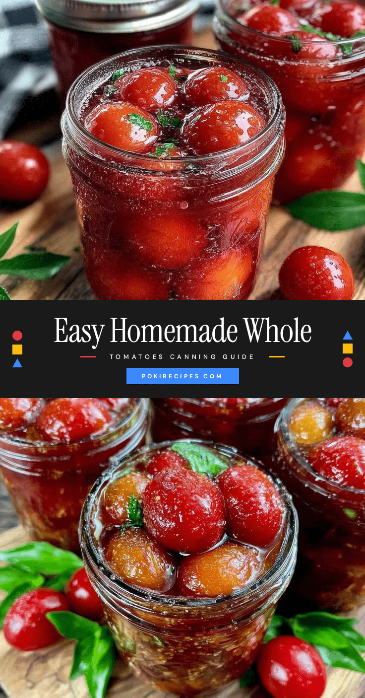 easy homemade whole tomatoes canning recipe