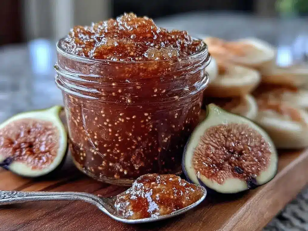 easy honey fig jam - featured image