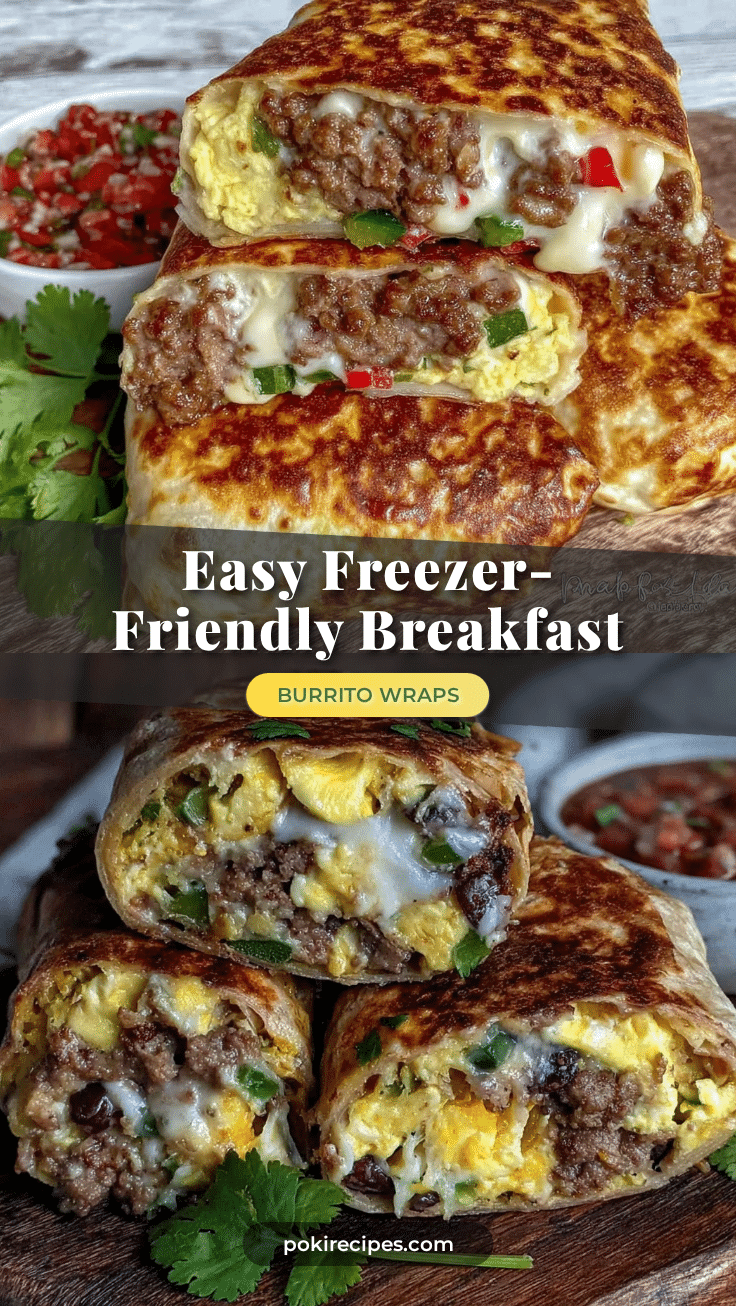 easy make-ahead breakfast burrito wraps recipe