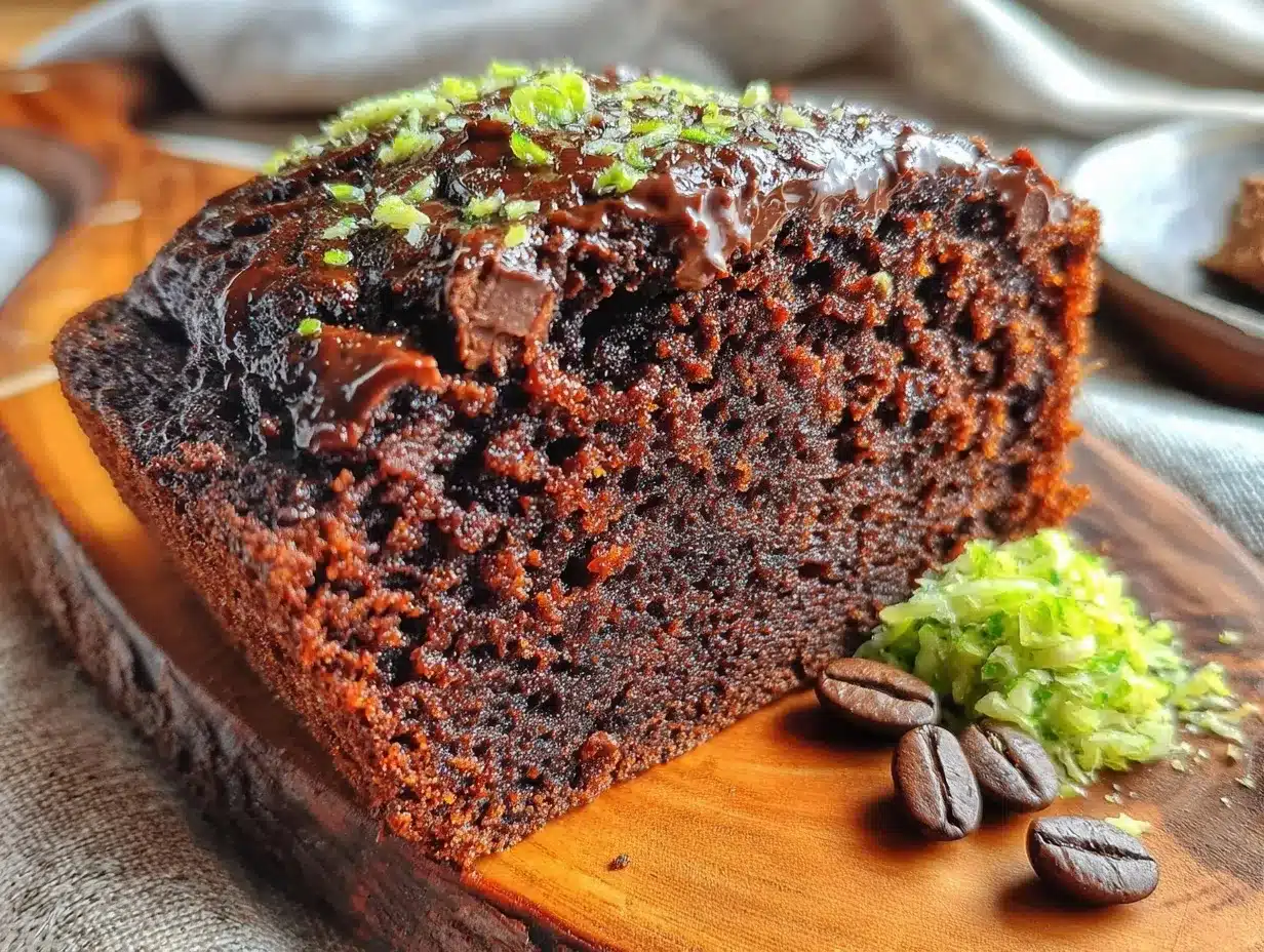 espresso dark chocolate zucchini bread preparation steps