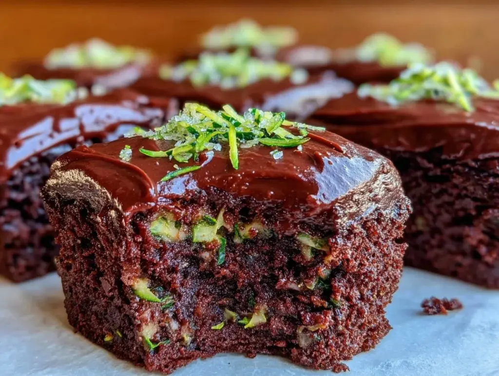 extra fudgy zucchini brownies - featured image