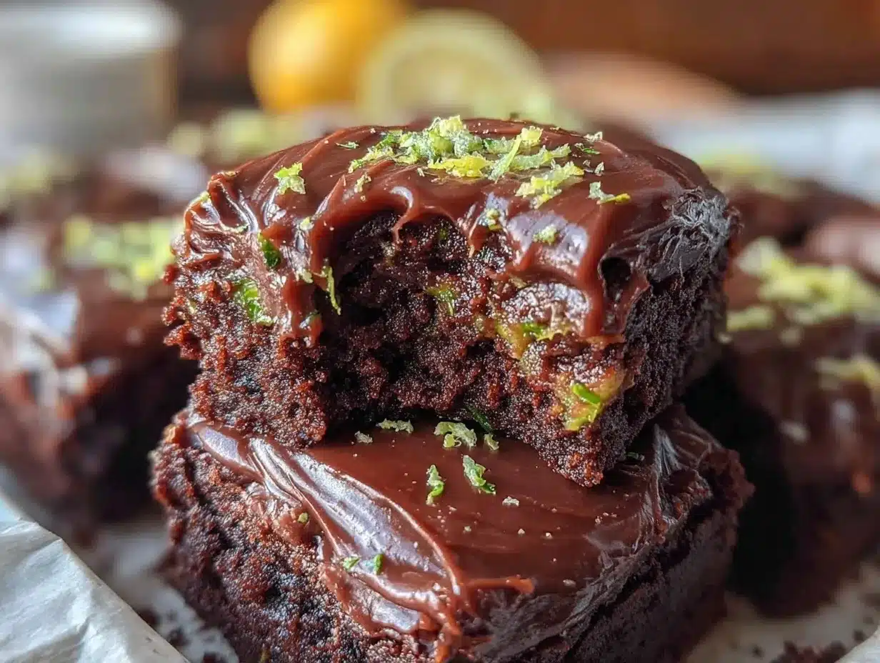 extra fudgy zucchini brownies preparation steps