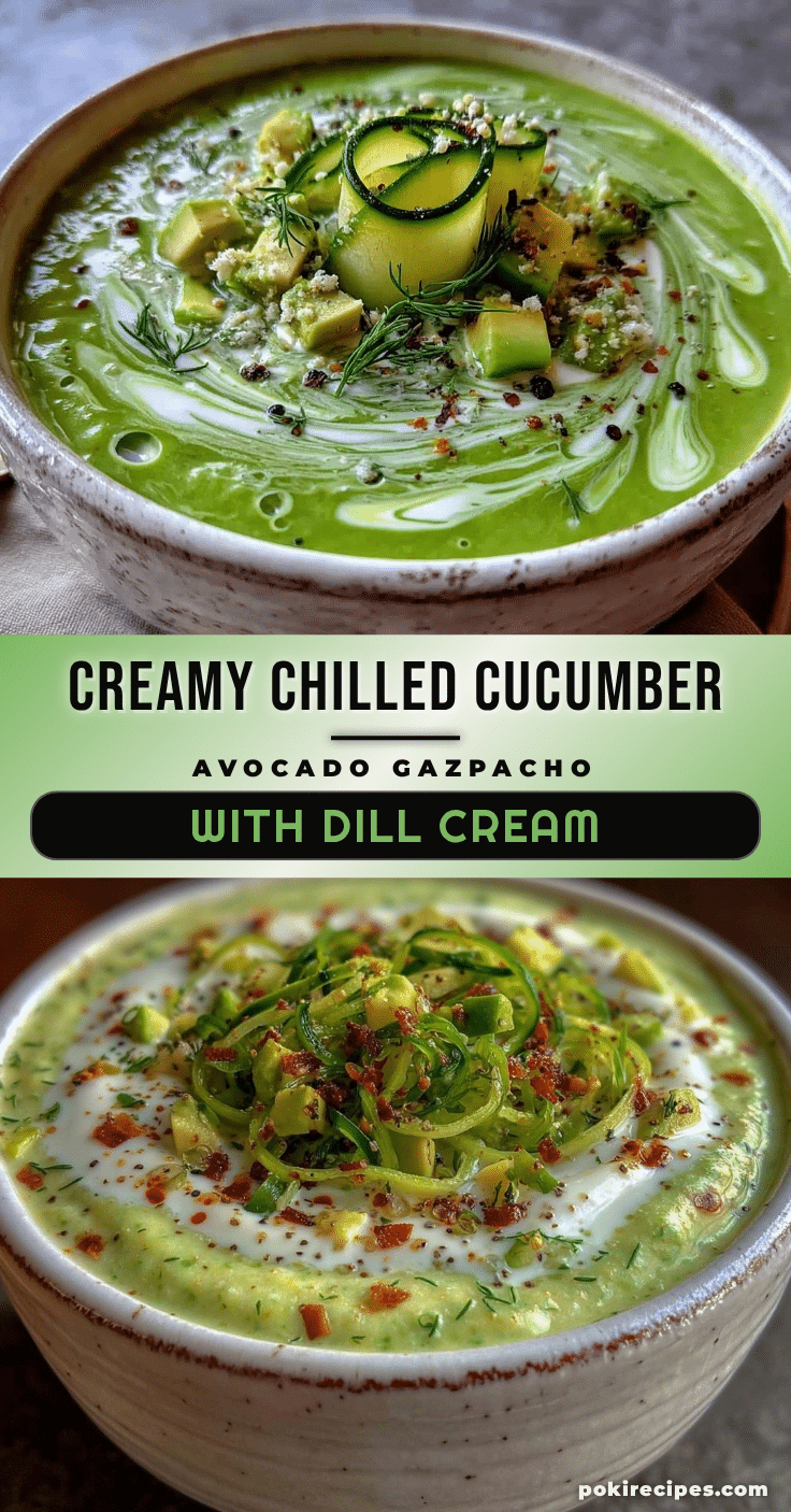 fresh chilled cucumber avocado gazpacho recipe