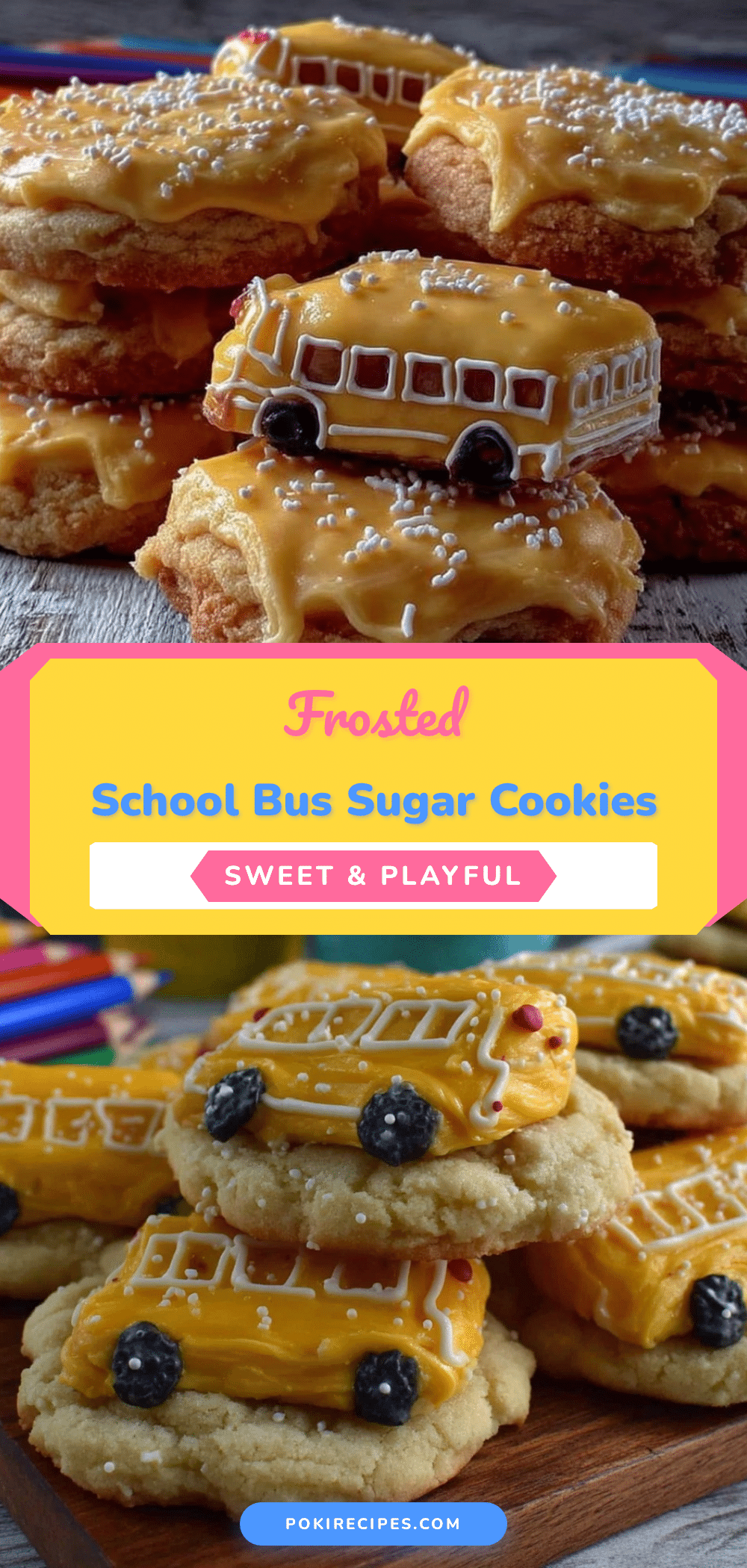 frosted back to school sugar cookies recipe