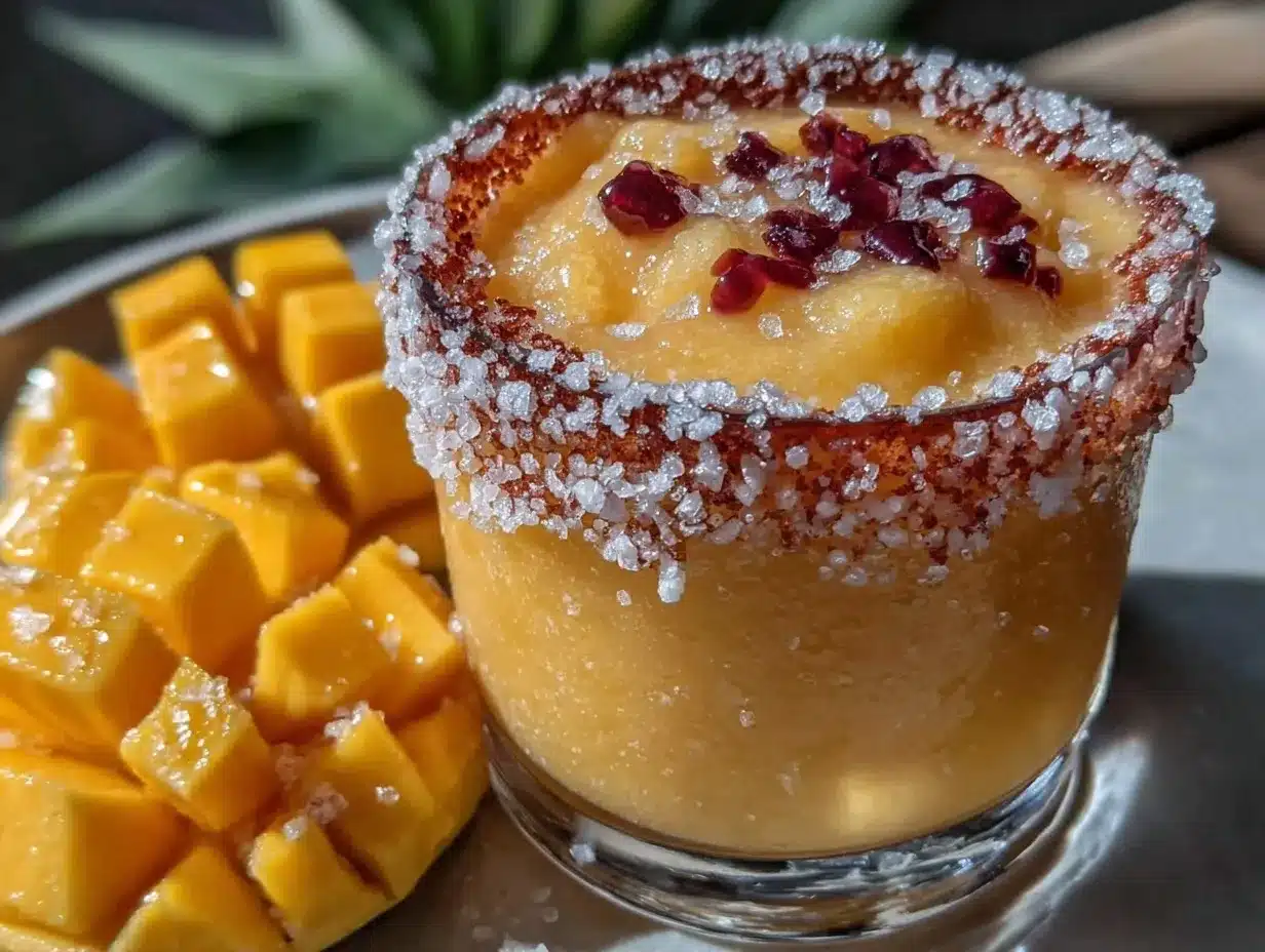 frozen mango pineapple margarita preparation steps