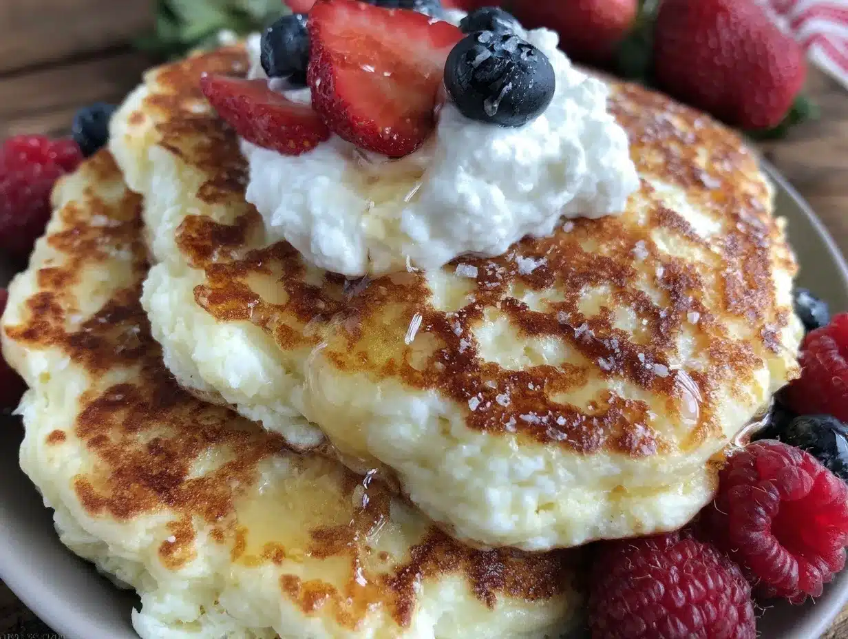 Greek yogurt protein pancakes preparation steps