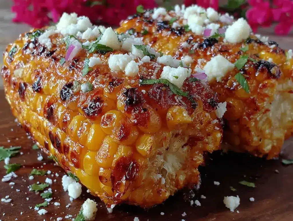 grilled corn with cilantro lime butter - featured image