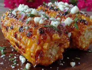 grilled corn with cilantro lime butter - featured image