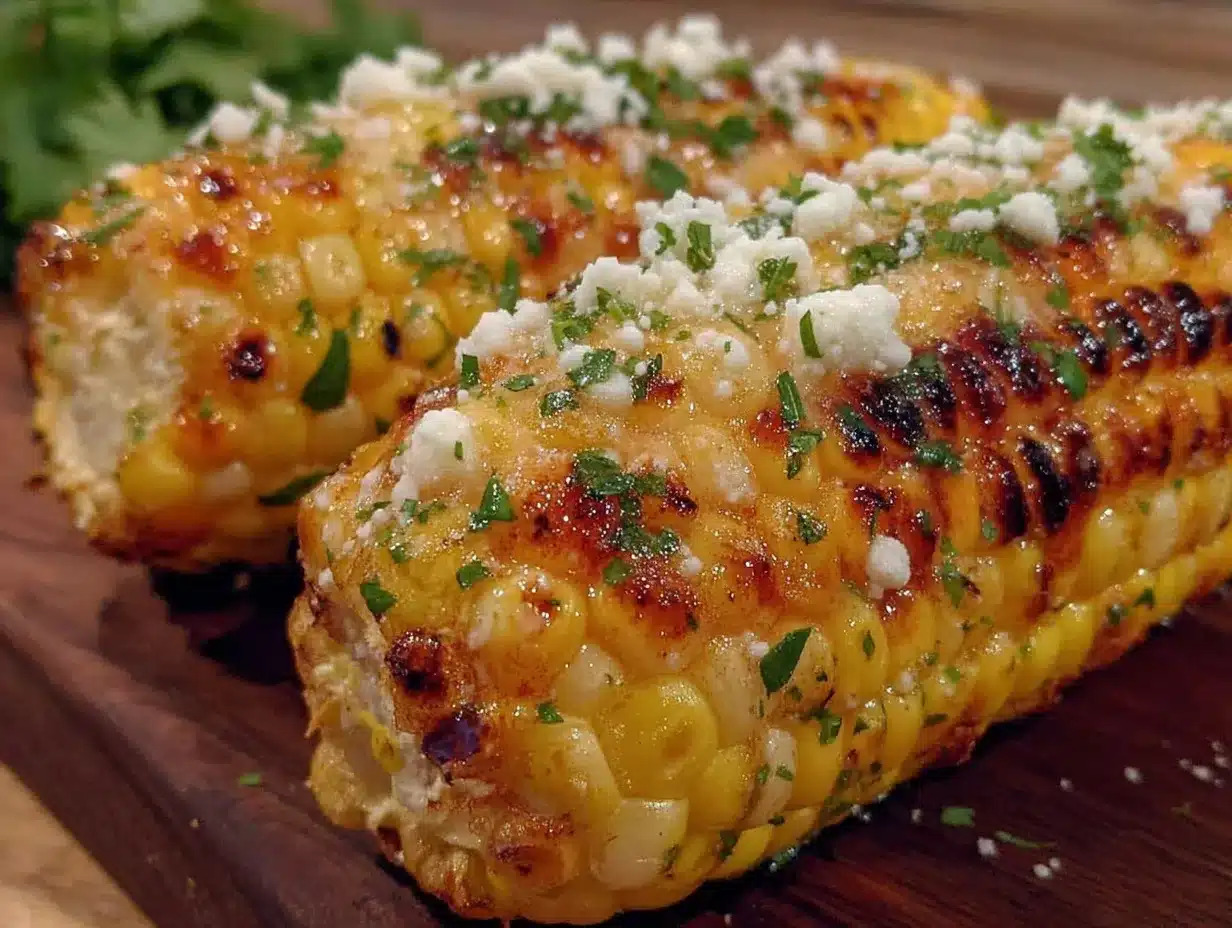 grilled corn with cilantro lime butter preparation steps