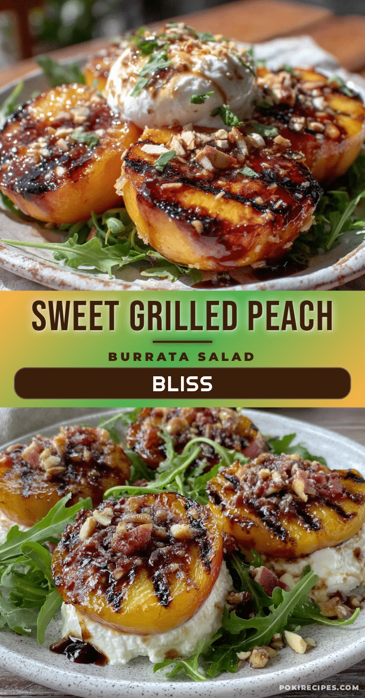 grilled peach and burrata salad recipe
