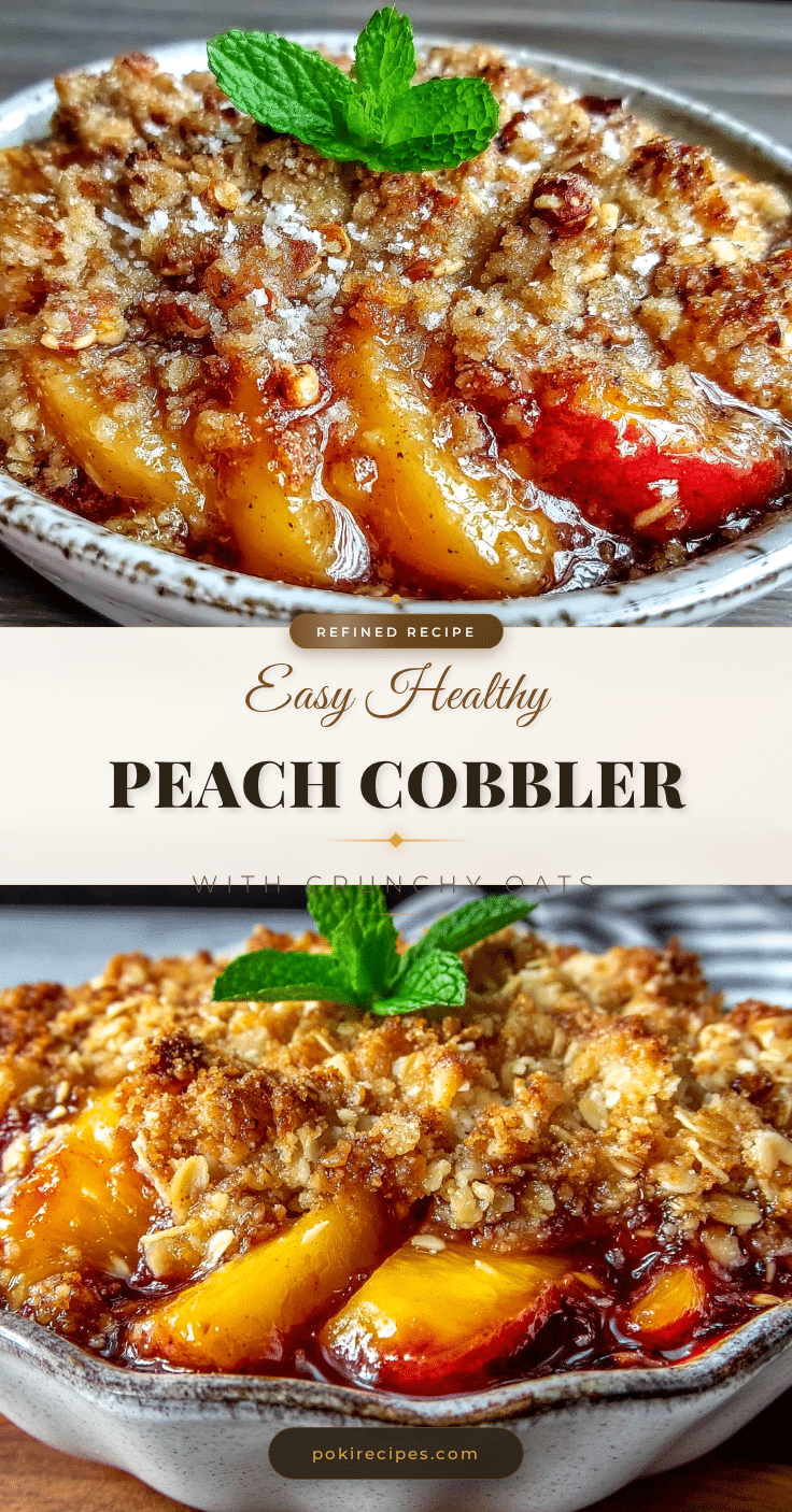 healthy peach cobbler recipe