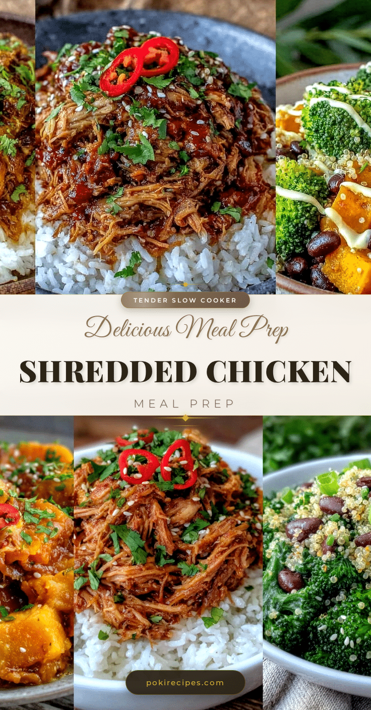 healthy slow cooker shredded chicken recipe