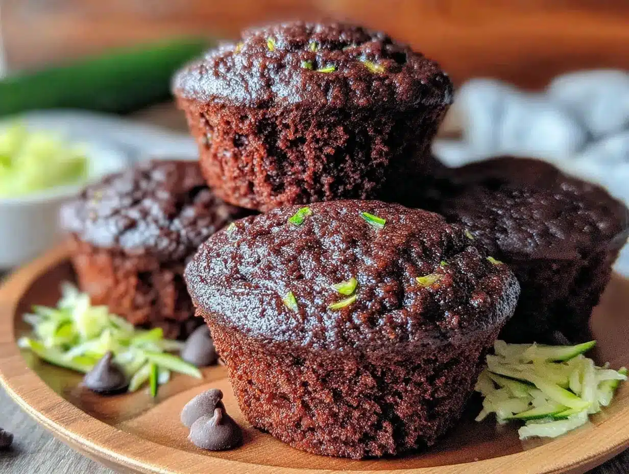 hidden veggie zucchini chocolate muffins preparation steps