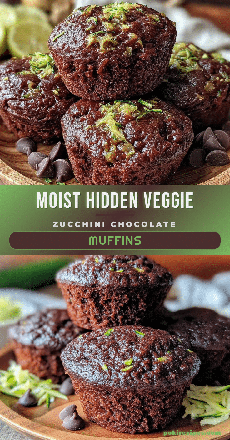 hidden veggie zucchini chocolate muffins recipe