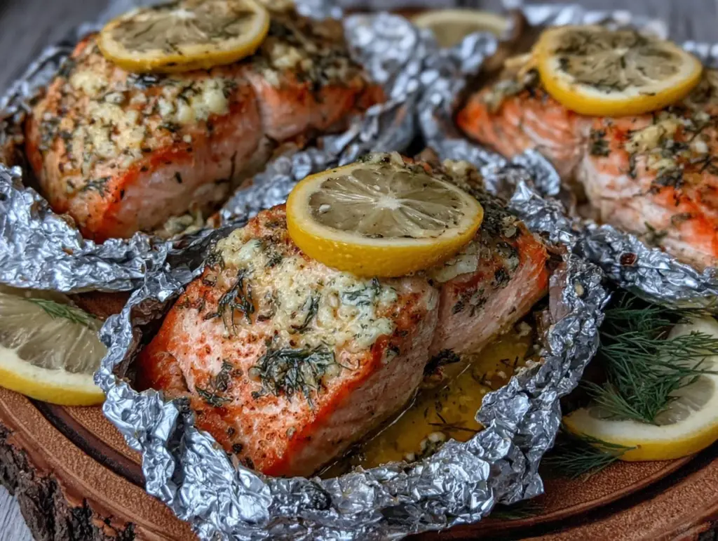 lemon dill baked salmon - featured image