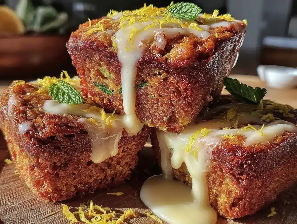 lemon zucchini muffins - featured image
